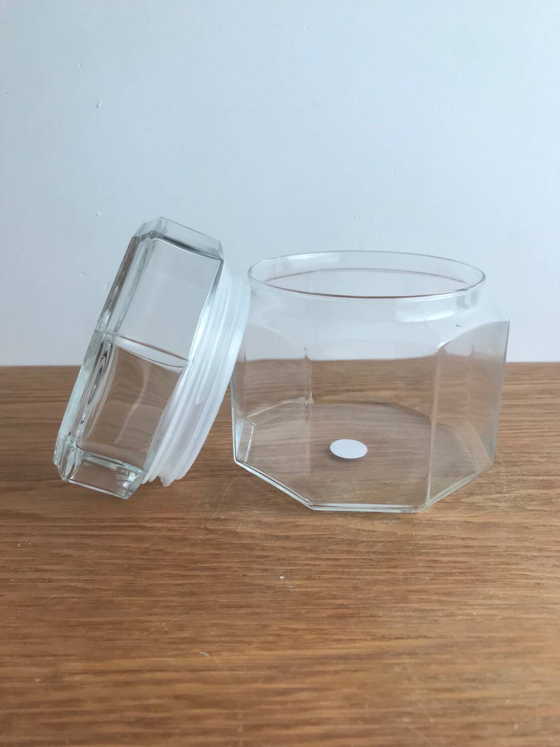 Vintage arcoroc octime model hermetic glass jar