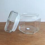 Vintage arcoroc octime model hermetic glass jar