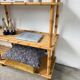 Large rattan shelf 1960