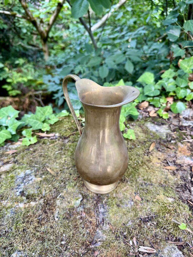 Antique brass carafe