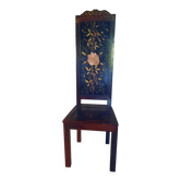 Chaise japonaise dossier haut