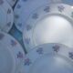 Vintage dessert plate set L.T France
