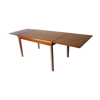 1960’s mid century modern Danish extending draw leaf dining table by AM Mobler