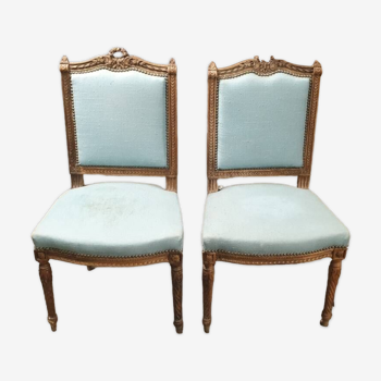 2 chaises louis xvi