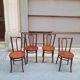Set of four bistro chairs