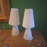 2 lampes de chevets Murano , Luce