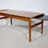 Model 640 Teak Coffee Table by Peter Hvidt & Orla Mølgaard-Nielsen, 1960s