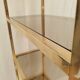 Gold and smoked glass shelf 1970