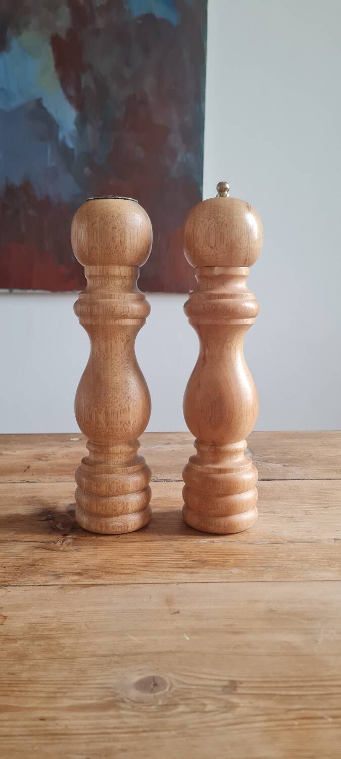 Marilux pepper mill and salt shaker