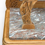 Art Deco Parisian buffet in solid raw oak from the 1930s.