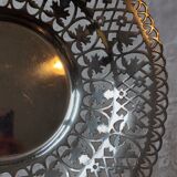 Openwork silver metal cut
