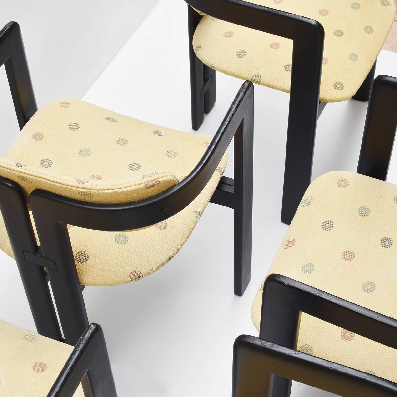 Suite de 6 chaises "Pamplona" de Augusto Savini édition Pozzi 1965