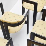 Suite de 6 chaises "Pamplona" de Augusto Savini édition Pozzi 1965