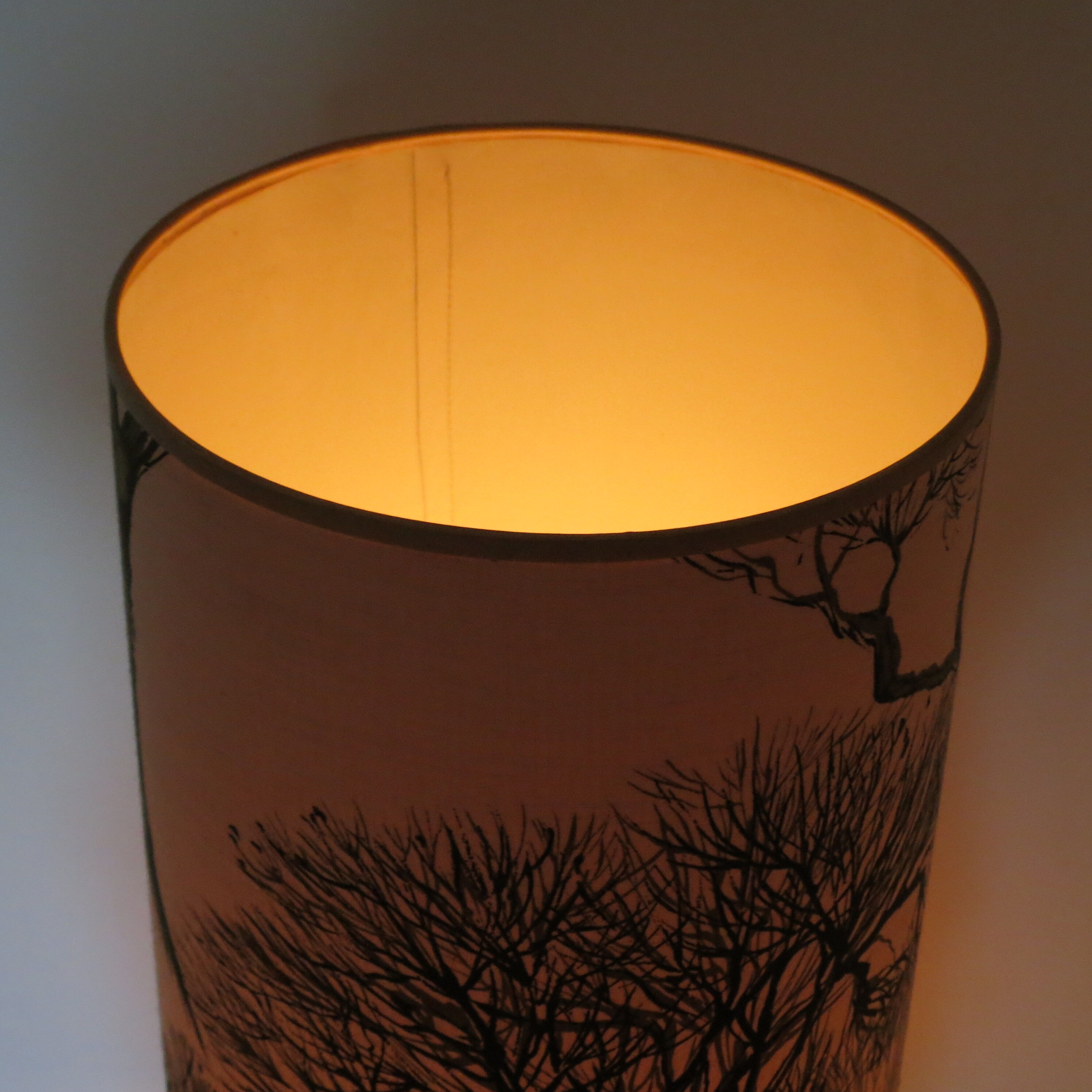 West german fat lava pottery twin bulb floor lamp 1970s