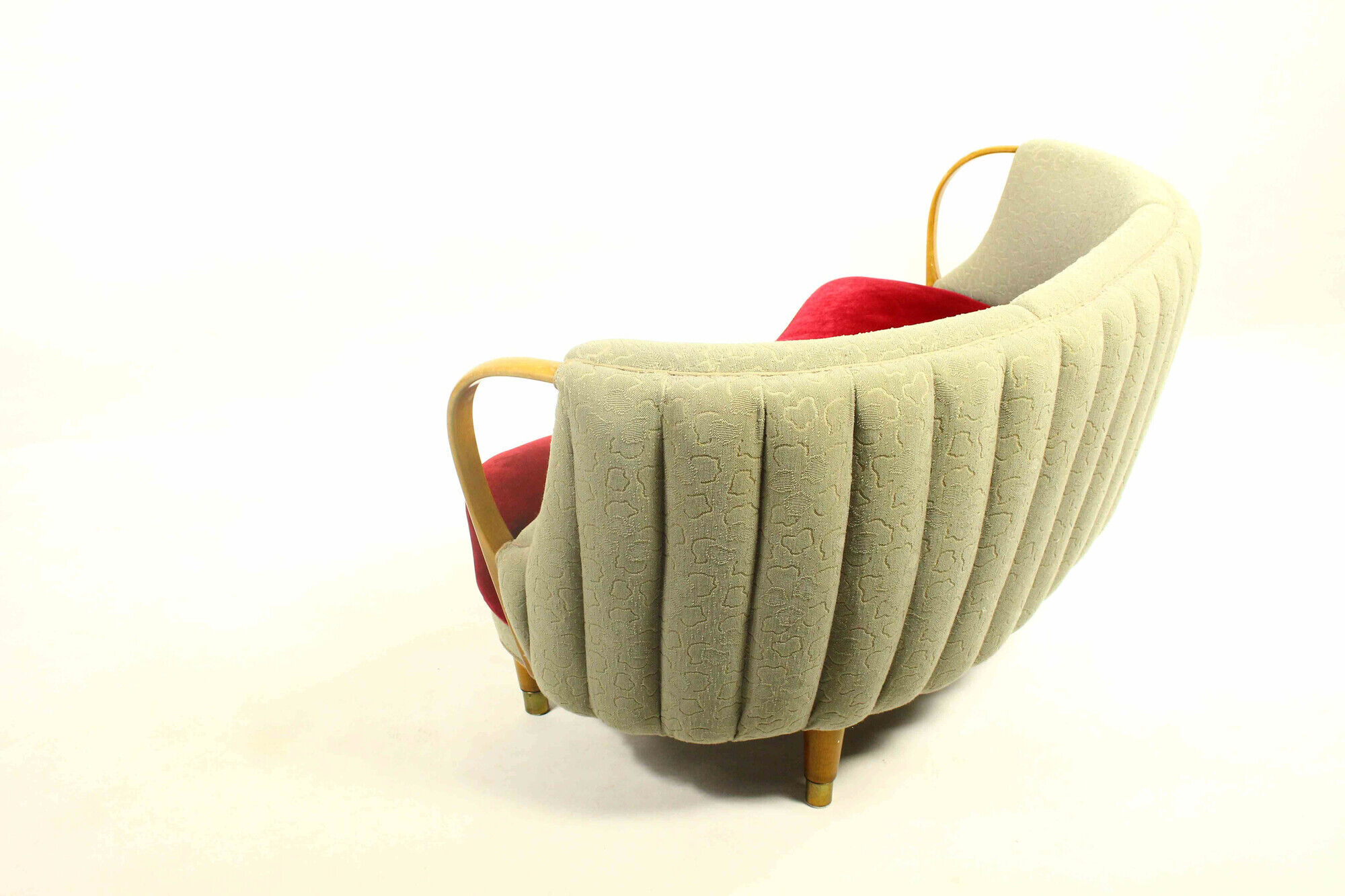 Canapé banane danoispar N.A. Jørgensen Møbelfabrik 1950