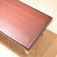 1960's industrial design: big bench mahogany and metal 1.9 m