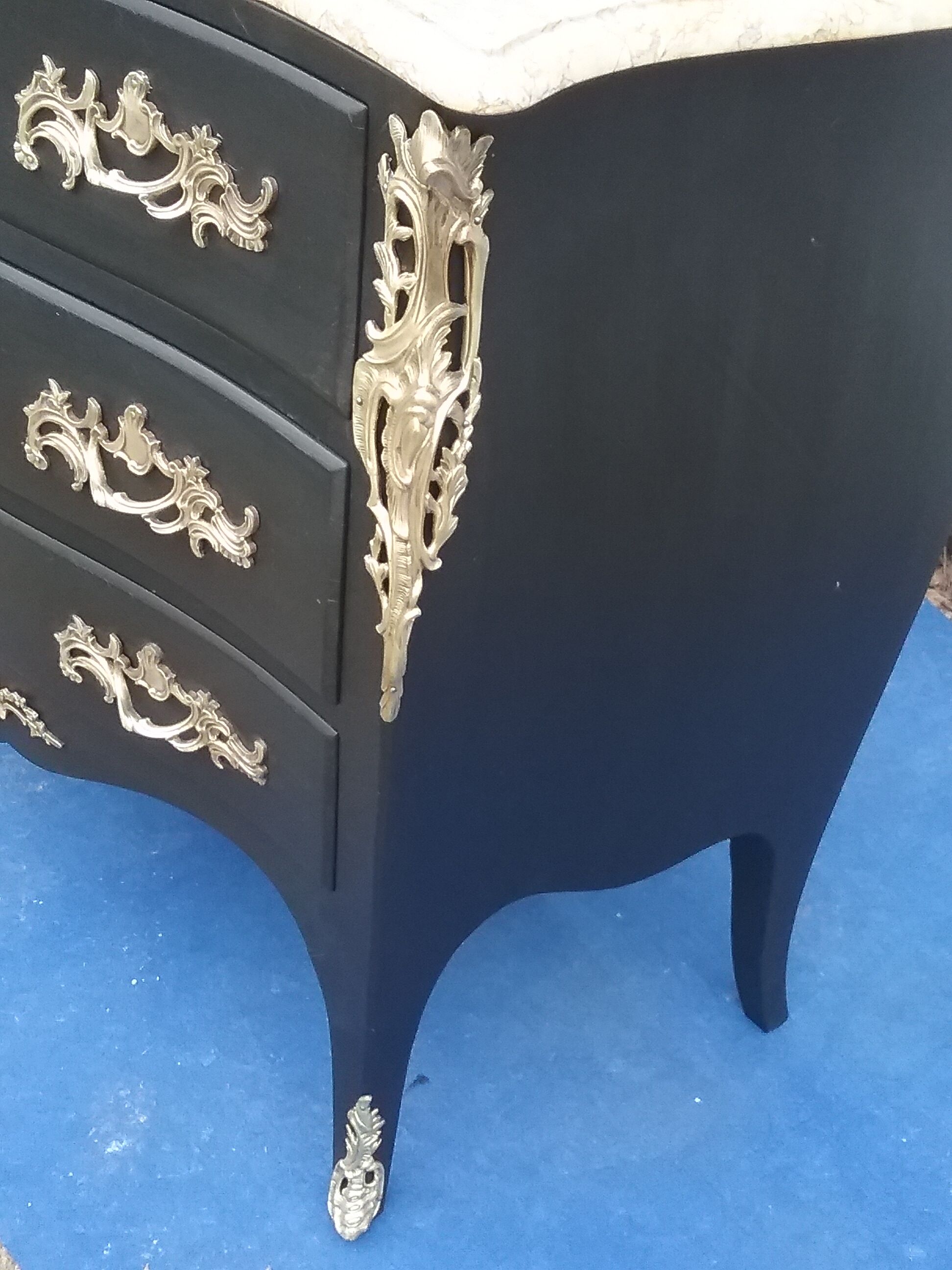 Commode style L XV black