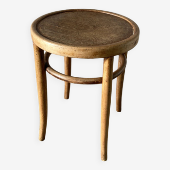 Tabouret bois courbé vintage