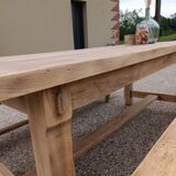 Table et bancs de ferme