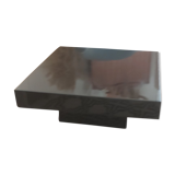 Coffee table in black varnish 70s