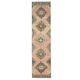 Vintage Turkish Oushak Handmade Wool Cotton Orange Runner Rug 92x378