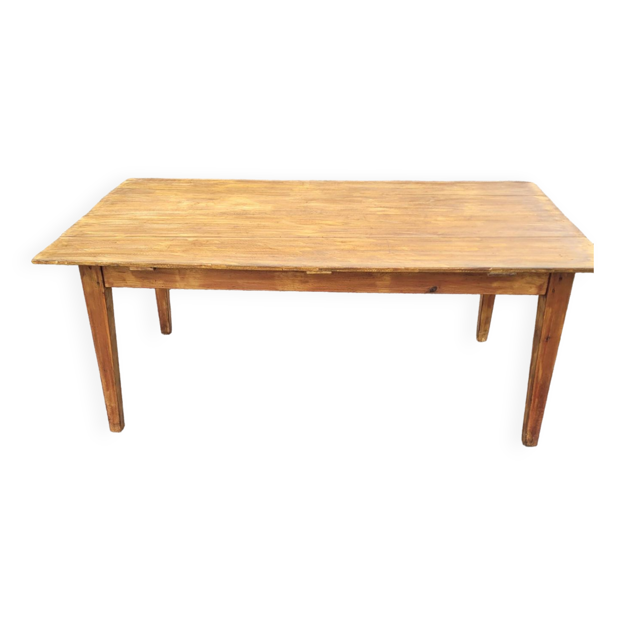 Old fir farm table, 180×102cms