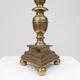 Large French Church Candlestick in Bronze, 1890s