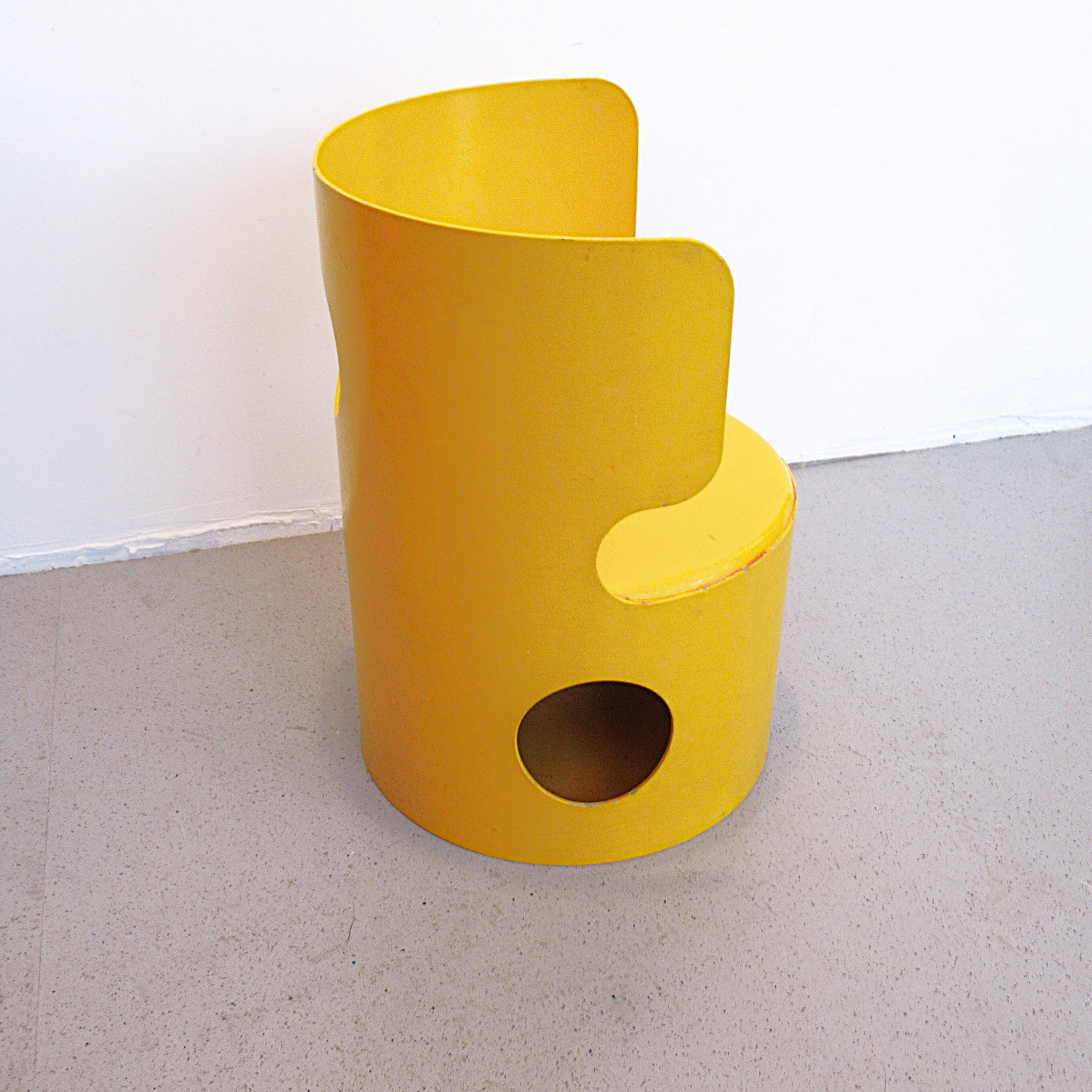Yellow elephant child's armchair by Jean-Louis Avril, 1960s