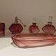 Flacons en cristal rose
