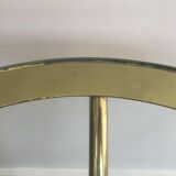 Pair of round gold side tables