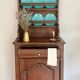 Buffet vaisselier ancien en chêne massif | Style Louis XV