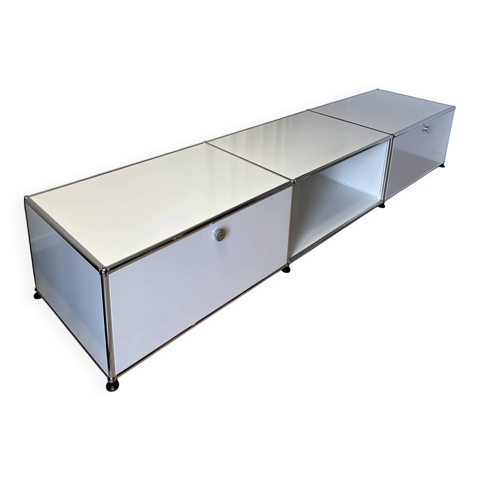 Meuble TV USM Haller blanc pur
