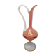 Aiguiere verre soufflé blanc et rose