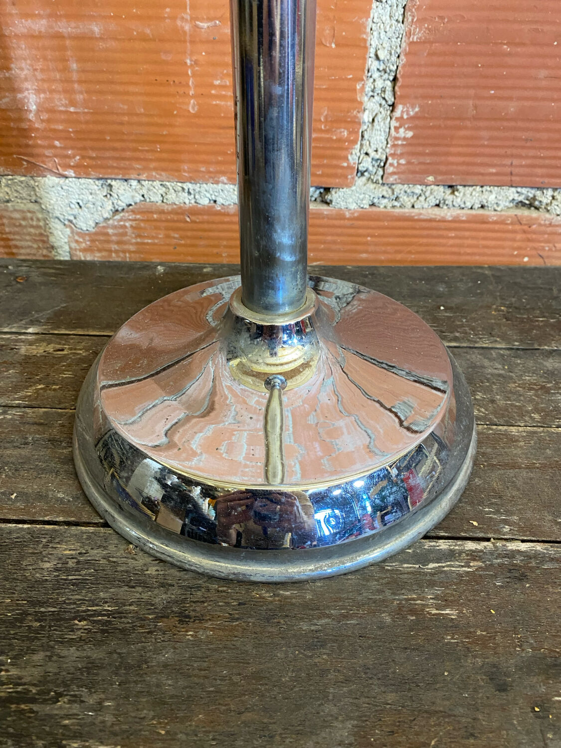 Tulip Footed Ashtray Chrome Metal Vintage 70s