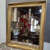 Mirror Napoléon III golden rectangular