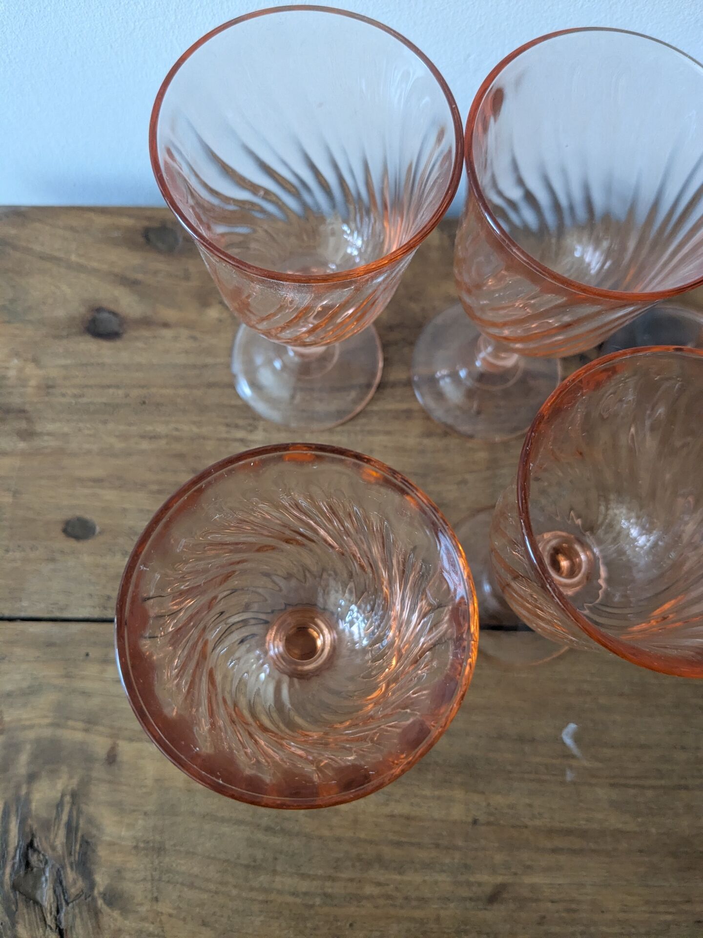 Verres rosalines