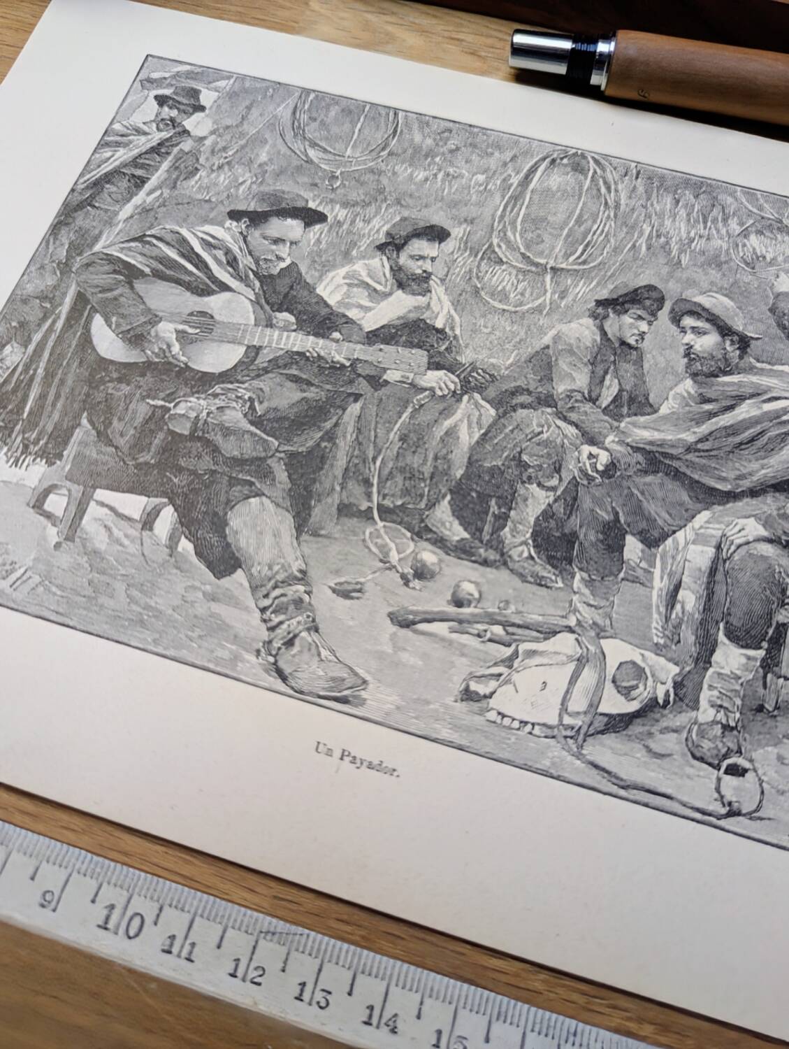 Printed in 1898, A Payador in Argentina.