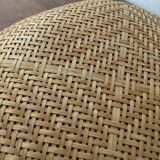 Round basket in braided folder