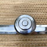 Chrome wall coat rack with 4 hooks, 40s-50s