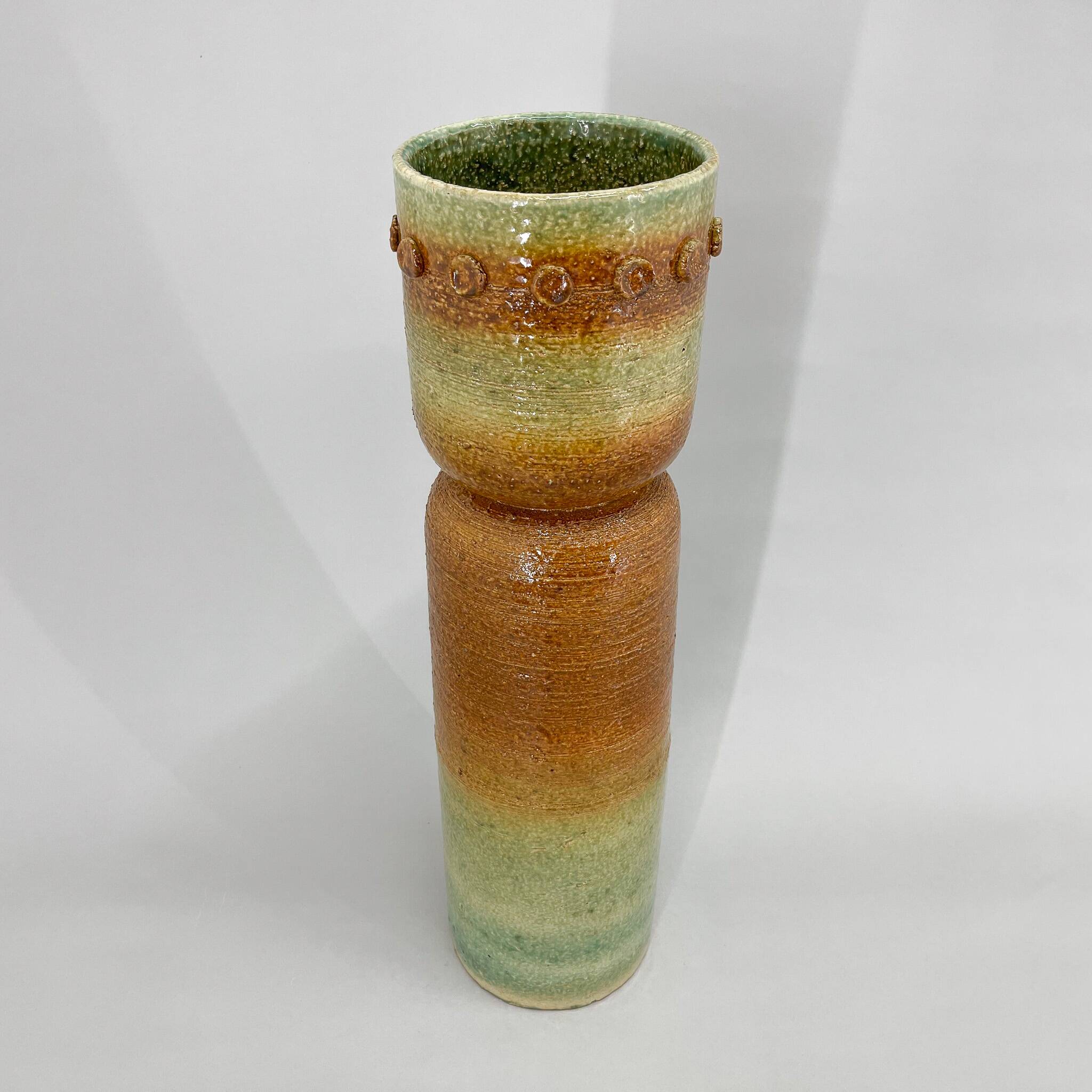 Artistic Mid-Century Ceramic Vase, Czechoslovakia