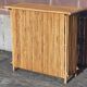 Bamboo counter or bar. (With 2 folding high chairs)
