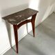 Italian Midcentury Console In Mahogany And Marble