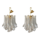 Sculptural Pair of Mazzega Style Murano Glass Selle Chandeliers