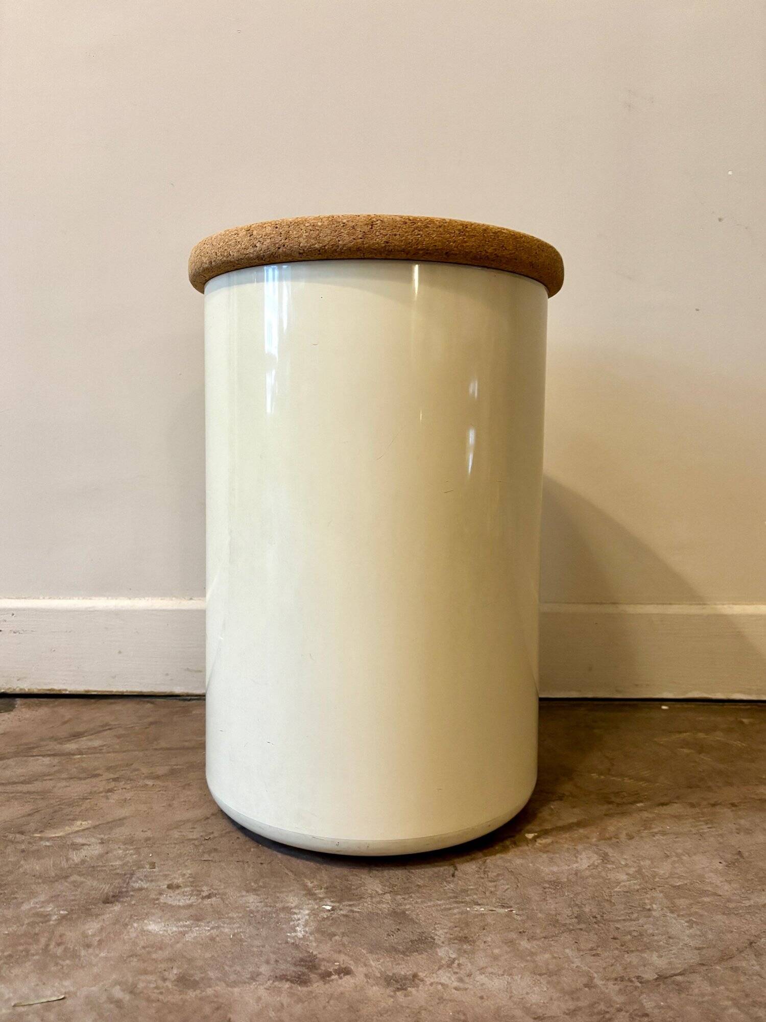 Crayonne beige plastic stool, 1970s