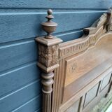 Antique headboard in solid oak