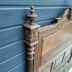 Antique headboard in solid oak