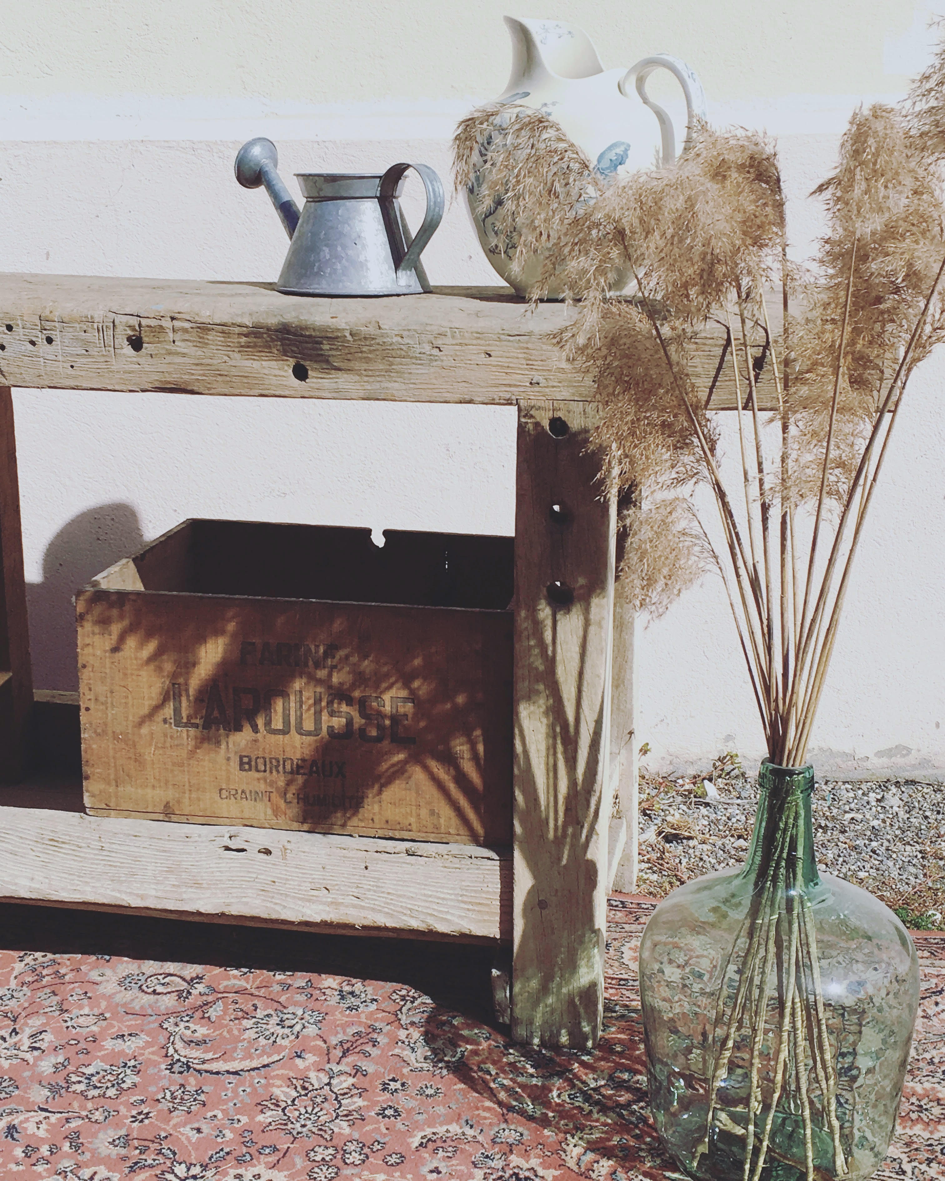 Old carpenter workbench