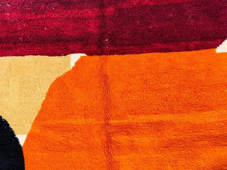 Handmade Berber rug in pure wool, size 140 x 270 cm