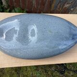 Pique glass flowers, hick double glass paste in the shape of a pebble