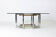 Geometrical brass & chrome coffee table, Belgium 1970s